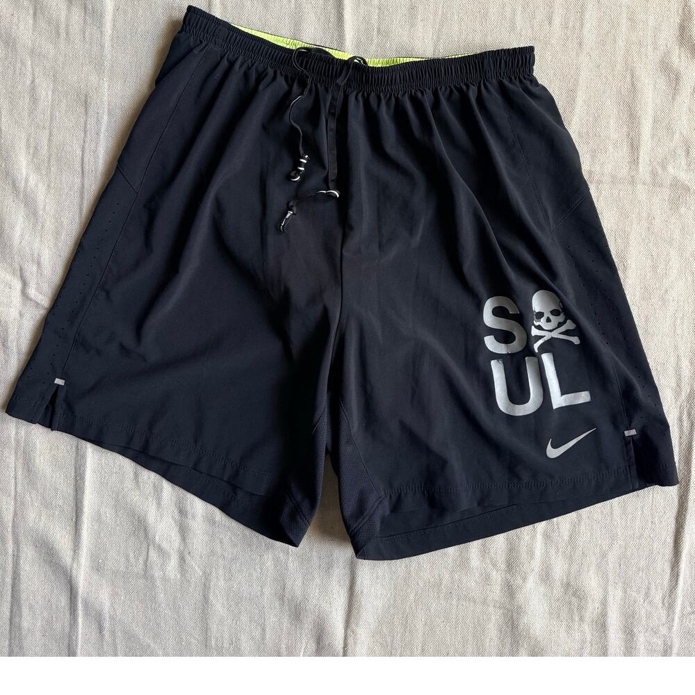 Nike Gym Shorts Men's L Dri-Fit Running Black Gymcore Pro Combat SoulCycle